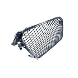 Решетка без емблема за Audi A4 B8 (2011-2014) - RS Look - с хром рамка