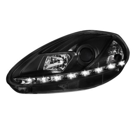 Кристални фарове FIAT Grande PUNTO (05+)  - черни