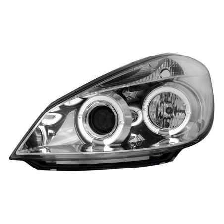 Кристални фарове RENAULT CLIO III (2005+) - хром