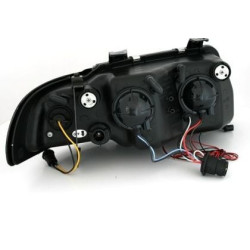 Кристални фарове за Audi A4 Angel Eyes (1995-1998) - хром