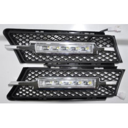 Дневни светлини на мястото на халогените BMW E90 / E91 (2005-2008) - черни