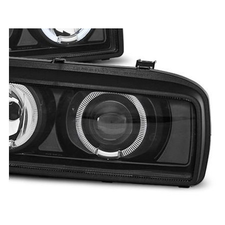 Кристални фарове  Angel Eyes VW CORRADO  - черни