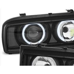Кристални фарове Angel Eyes VW CORRADO - черни