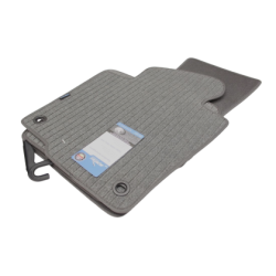 Мокетни стелки за VW Passat B6 / B7 3C (2005-2014) - елипсовидни щипки - Сиви