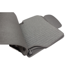 Мокетни стелки за VW Passat B6 / B7 3C (2005-2014) - елипсовидни щипки - Сиви