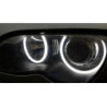 Ангелски Очи Лайтбар Дизайн за BMW E39 (2000-2003) ОЕМ с фабрични ангелски очи - Бял цвят