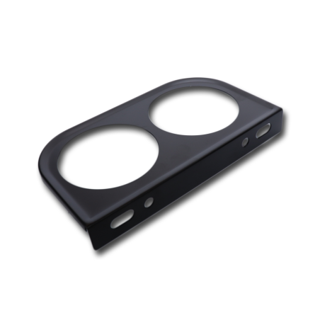 Конзола - стойка за 2 измервателни уреди 52мм - плоска с 4 винта