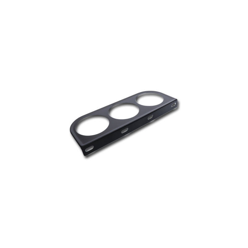 Конзола - стойка за 3 измервателни уреди 52мм - плоска с 4 винта