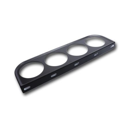 Конзола - стойка за 4 измервателни уреди 52мм - плоска с 4 винта