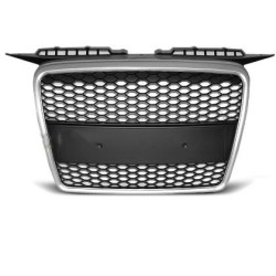 Решетка с поставка за емблема за AUDI A3 (2003-2008) - RS-Look silver