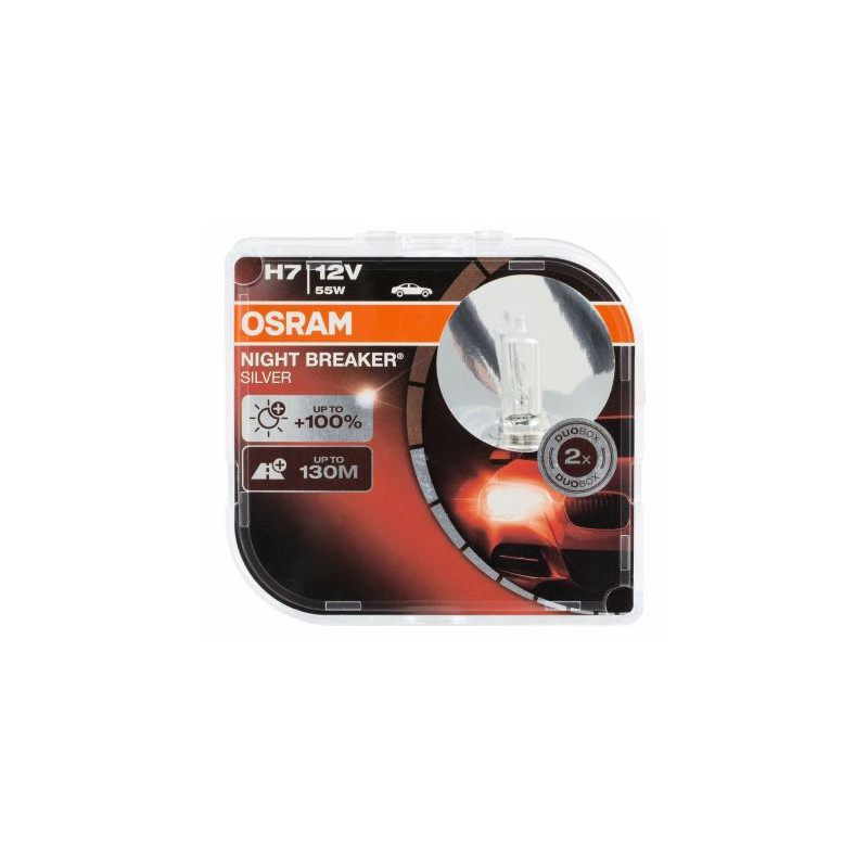 Халогенна крушка Н7 - Osram Night Braker Silver - 2бр. блистер