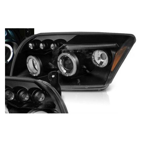 Кристални фарове DODGE CALIBER (2006-2012) - черни