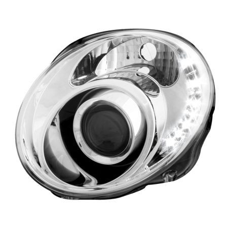 Кристални фарове DAYLINE  FIAT 500 (07+) - хром