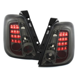 Кристални диодни стопове FIAT 500  (2007-2015) - опушени