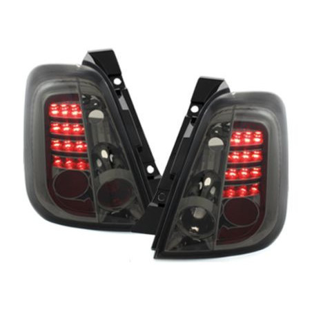 Кристални диодни стопове FIAT 500  (2007-2015) - опушени