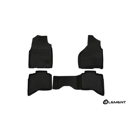 3D Гумени стелки за DODGE Ram 1500/2500/3500 (2012-2018) Quad cab (USA) 4 pcs.