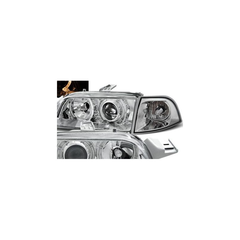 Кристални фарове FIAT PUNTO (93-99) - хром