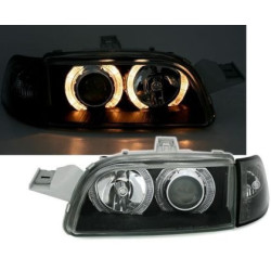 Кристални фарове за Fiat Punto (1993-1999) - черни