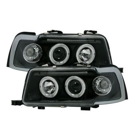 Кристални фарове за Audi 80 B4  (1991-1996) - черни