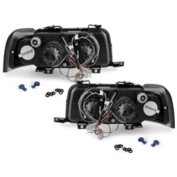 Кристални фарове за Audi 80 B4 (1991-1996) - черни