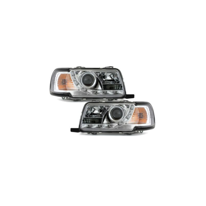 Кристални фарове за Audi 80 (1991-1994) - хром