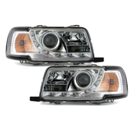 Кристални фарове за Audi 80 (1991-1994) - хром