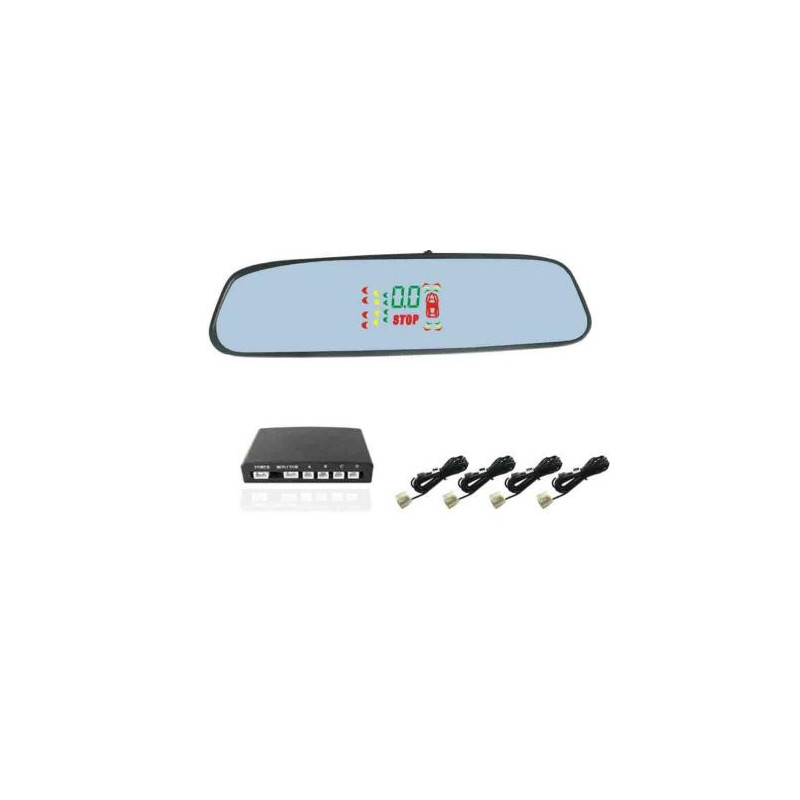 Парктроник с огледало за задно виждане - 4 сензора безжичен