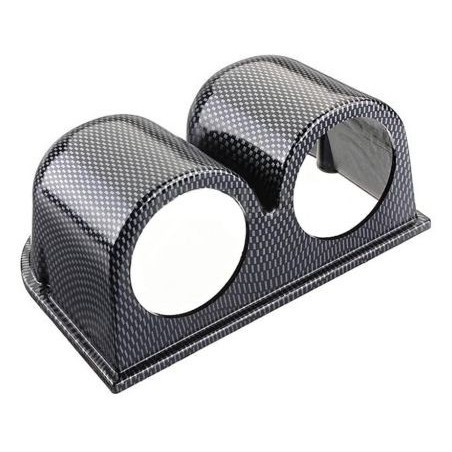 Конзола - стойка за табло за 2 измервателни уреда 52мм - карбон