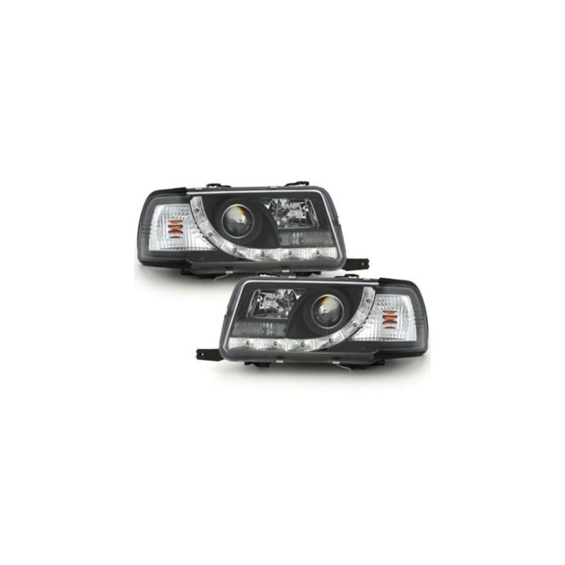 Кристални фарове за Audi 80  (1991-1994) - черни