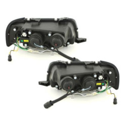 Кристални фарове за Audi 80 (1991-1994) - черни