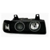 Кристални фарове CCFL Angel Eyes BMW E36 (91-99) 4d sedan - черни