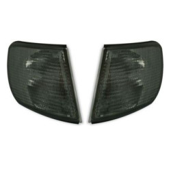 Кристални мигачи до фара AUDI 100 (91-94) - черен хром