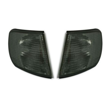 Кристални мигачи до фара AUDI 100 (91-94) - черен хром