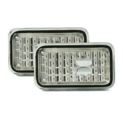 Кристални мигачи за калник за Golf 2 / Audi 80 / 100 - хром