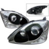 Кристални фарове HONDA CIVIC (2001-2005) 3/5 врати - черни
