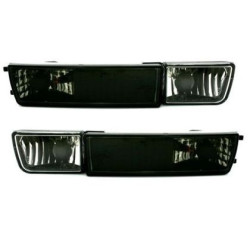 Кристални мигачи с халоген за Golf 3 / Vento (1991-1998) - черни