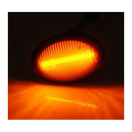 Диодни мигачи за FIAT 500 (2007+) / FORD KA (2008+) / LANCIA YPSILON - smoke