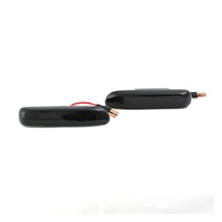 Диодни мигачи за калник за BMW E46 (1998-2001) - опушени с бягащ мигач