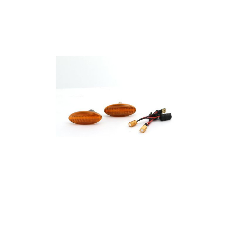 Диодни мигачи за калник за Opel Vectra B (1995-2002) - оранжави с бягащ мигач