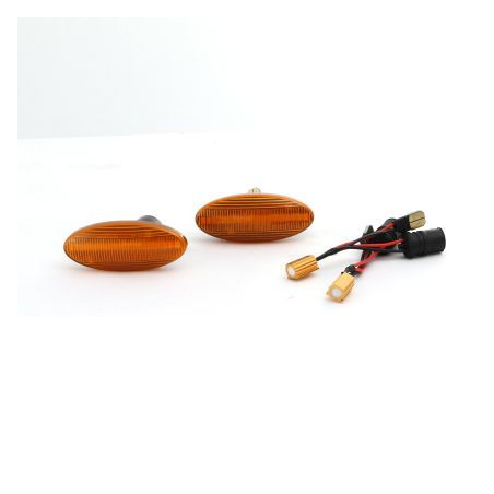 Диодни мигачи за калник за Opel Vectra B (1995-2002) - оранжави с бягащ мигач