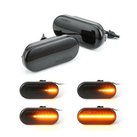 Диодни мигачи за калник за Dacia Logan 2 (2012+) / Sandero 2 (2012+) / Duster (2018+) - опушени