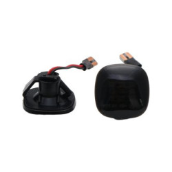 Диодни мигачи за калник за Audi A3 8L (1996-2001), A4 B5 (1995-2000) / Skoda Fabia 1 - опушени с бягащ мигач