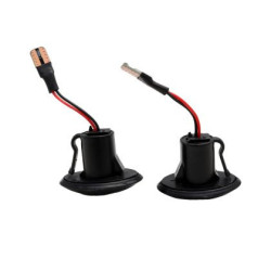 Диодни мигачи за калник за Fiat 500 - опушени с бягащ мигач