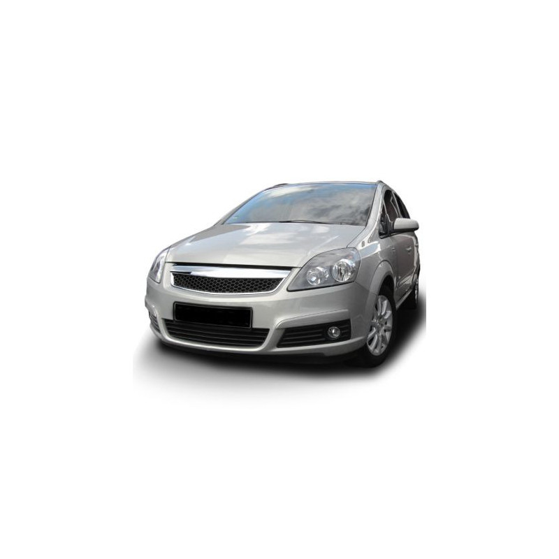 Решетка без емблема за Opel Zafira B (2005-2008) - пчелна пита с хромлайсна