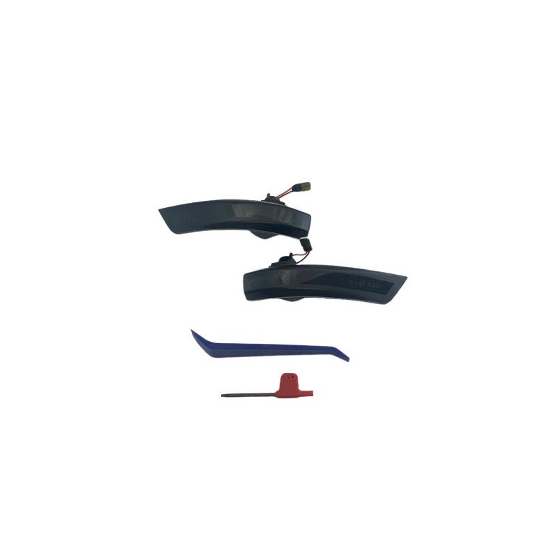 Диодни мигачи за странични огледала за Ford Focus (2008-2016) - опушени с бягащ мигач