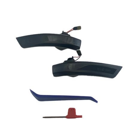 Диодни мигачи за странични огледала за Ford Focus (2008-2016) - опушени с бягащ мигач