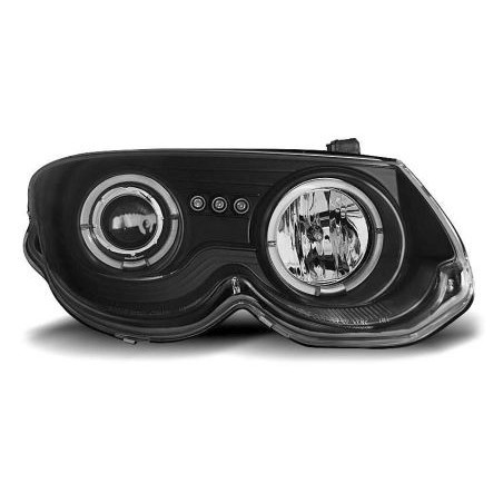 Кристални фарове Angel eyes Chrysler 300M (1999-2004) - черни