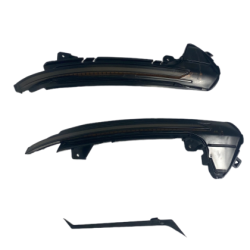 Диодни мигачи за странични огледала за Audi A6 C7 (2011-2018) - опушени с бягащ мигач