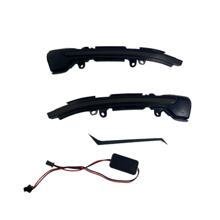 Диодни мигачи за странични огледала за Seat Leon (2012-2016) / Ibiza (2017+) / Arona (2017+) - опушени с бягащ мигач