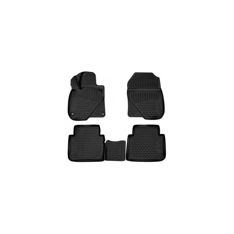 3D Гумени стелки за Honda CR-V (2017+)  / HAVAL H6 (2021+) 4 pcs.